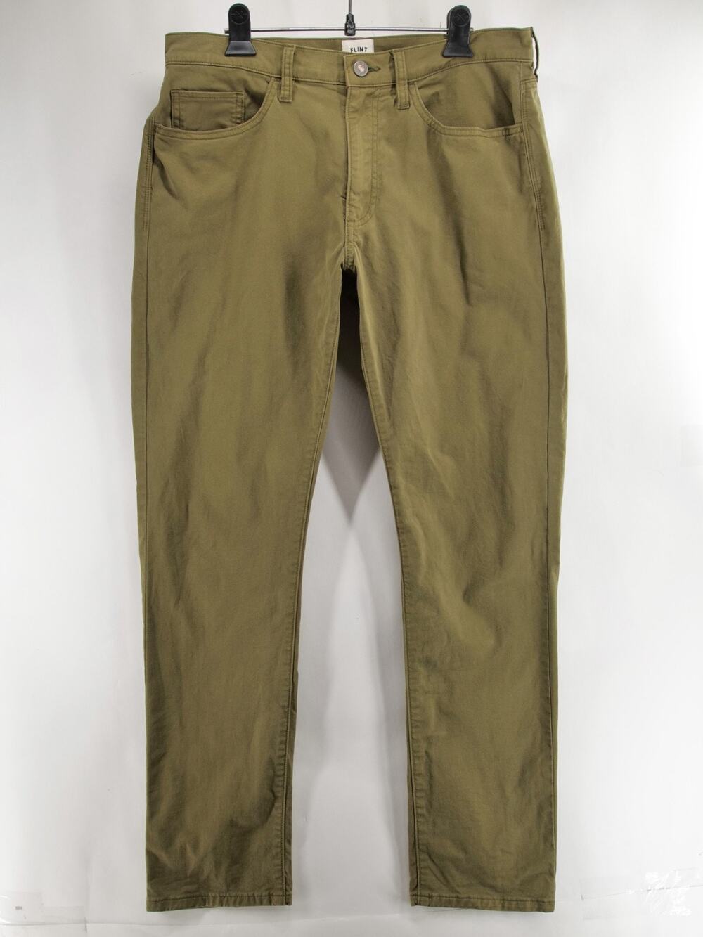 Flint and Tinder 365 Pants Mens 32x30 Slim Fit Olive Green Huckberry Chino Work